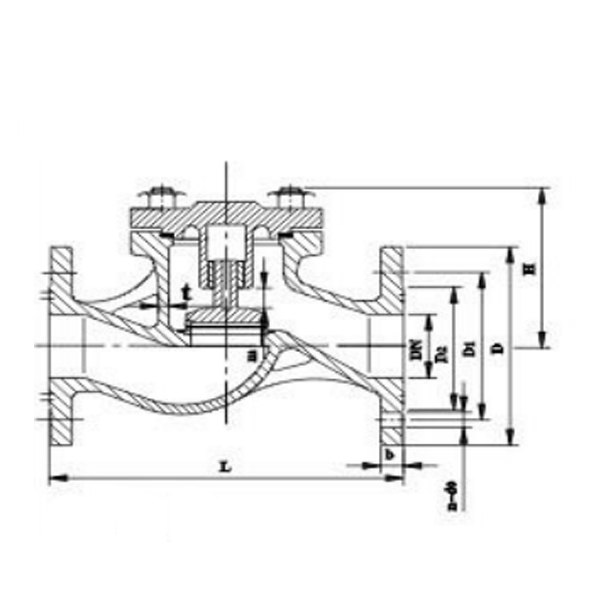 CBM1050 DN 80 Cast Steel Flanged Check Valve.jpg